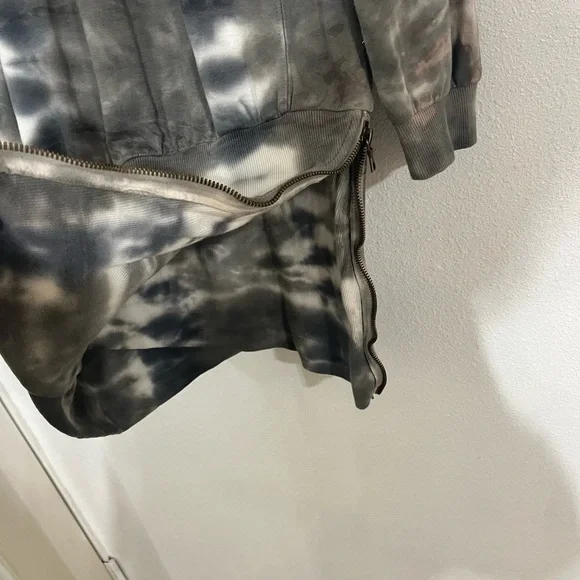 Young fabulous and broke mini zip, turtle neck, tie-dye, long sleeve dress SzM - Picture 9 of 16